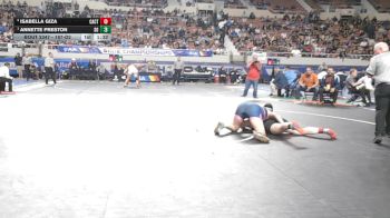 187-D2 1st Place Match - Annette Preston, Somerton High School vs Isabella Giza, Cactus