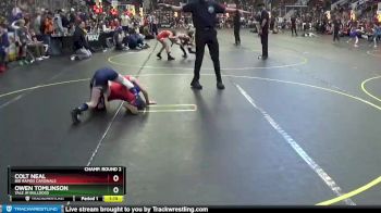 66 lbs Champ. Round 2 - Owen Tomlinson, Yale Jr Bulldogs vs Colt Neal, Big Rapids Cardinals