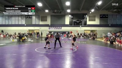 100 lbs 1st Place Match - Natalie Blake, Cedar Falls vs Elizabeth Burns, Prairie, Cedar Rapids