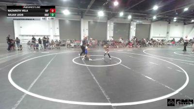 40 lbs Quarterfinal - Nazareth Vela, Top Rank Hammers vs Julian Leos, Unattached