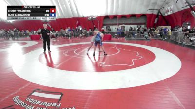 157 lbs Cons. Sub-quarters - Brady Valentine, Weigh In Club vs Jack Alexander, Black Fox Wrestling Academy
