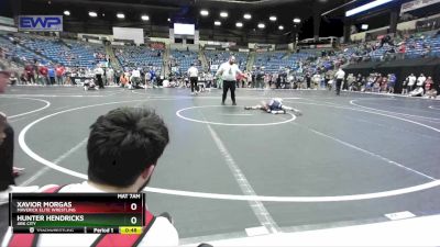 55 lbs Cons. Round 5 - Hunter Hendricks, Ark City vs Xavior Morgas, Maverick Elite Wrestling