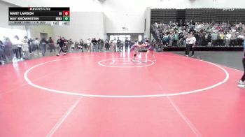 116 lbs Consi Of 8 #1 - Mary Lawson, Dover Bandits vs May Brownstein, Northern Delaware Wrestling Academy