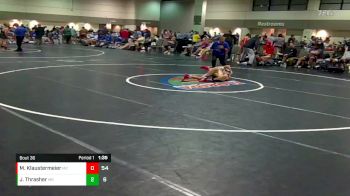 113 lbs Placement Matches (16 Team) - Milo Klaustermeier, Bandits vs Justus Thrasher, Indiana Smackdown Black