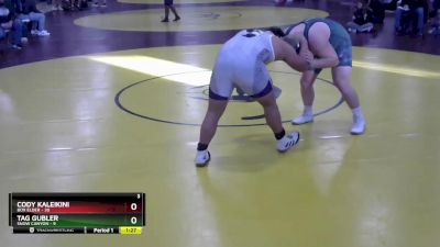 285 lbs Round 3 (8 Team) - Tag Gubler, Snow Canyon vs Cody Kaleikini, Box Elder