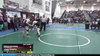 150 lbs Cons. Round 4 - Nicole Kucharek, Paloma Valley vs Storm Ricketts, Etiwanda