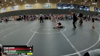 80 lbs Round 4 (6 Team) - Tyler Gieger, Buxton vs Mark Wurster, CP Wrestling Academy