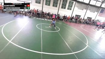 117-121 lbs Cons. Round 1 - Carter Swearingen, Kewanee vs Blaine Kuerth, Pontiac