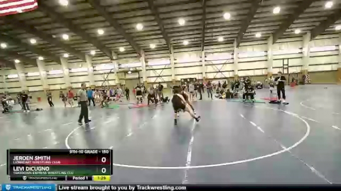 150 lbs semifinal jeroen smith lionheart wrestling club vs levi dicugno takedown express wrestling clu