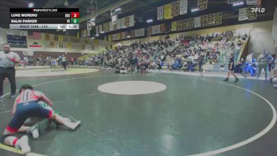 115 lbs Quarterfinal - Luke Moreno, Socal Grappling Club vs Balin Parker, Poway Elite