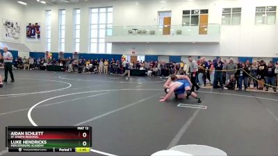215 lbs Champ. Round 2 - Aidan Schlett, St Joseph Regional vs Luke Hendricks, Mercersburg Academy