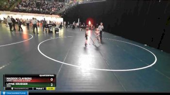 56 lbs Quarterfinal - Maddox Clayberg, Sebolt Wrestling Academy vs Layne Krueger, Iowa