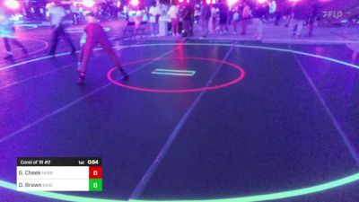 144 lbs Consi Of 16 #2 - Gavin Cheek, Nebraska Elite vs Devastating Brown, Basehor Bobcats Wrestling