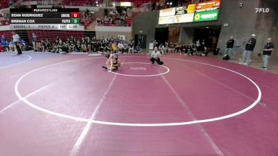120 lbs Round 1 (16 Team) - Brenan Cox, Comal Pieper vs Sean Rodriguez, Amarillo