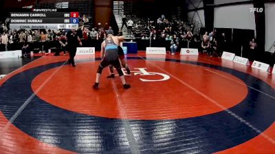 60kg Cons. Round 3 - Benjamin Carroll, Spartan Wrestling Club vs Dominic Dubeau, Strathcona Wrestling Club