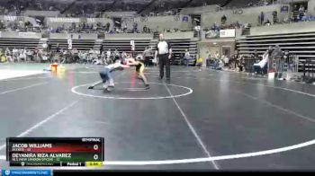 80 lbs Semis (4 Team) - Jacob Williams, Becker vs Deyanira Riza Alvarez, NLS (New London/Spicer)