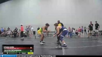 195 lbs Semis & 1st Wrestleback (8 Team) - Ethan Korn, Southern Wolves Blue vs Trystan Richardson, Ground Up USA Guyz