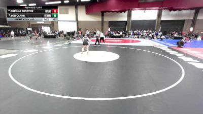 140 lbs Cons. Round 1 - Brenna Meister, Canyon West Plains vs Zoe Clark, Fort Worth Benbrook