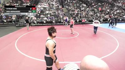 5A 190 lbs Quarterfinal - Hyrum King, Spanish Fork vs Noe Hernandez, West