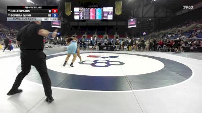 207 lbs Cons. Sub-semis - Halle Spears, MI vs Sophiea Quinn, MO