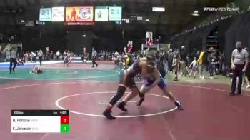 130 lbs Quarterfinal - Bruno Pallone, Hardin WC vs Fisher Johnson, Kindred