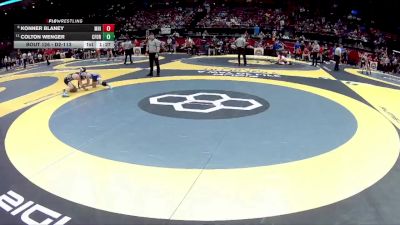 D2-113 lbs Champ. Round 1 - Colton Wenger, Clear Fork vs Konner Blaney, Mar. Highland