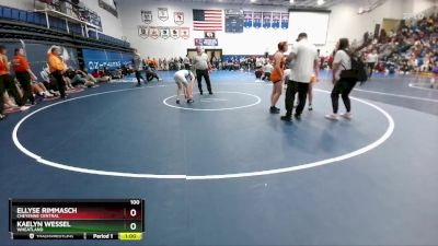 100 lbs Quarterfinal - Ellyse Rimmasch, Cheyenne Central vs Kaelyn Wessel, Wheatland