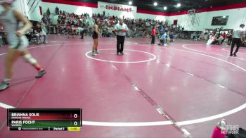 120 lbs Cons. Round 2 - Brianna Solis, Rancho Mirage vs Paris Focht, Warren