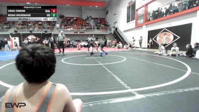 100 lbs Rr Rnd 1 - Cruz Owens, McAlester Youth Wrestling vs Noah Shuemake, Viking Wrestling Club