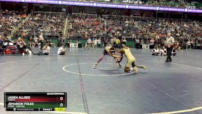 2A 138 lbs Quarterfinal - Jaden Allred, Trinity vs Jemarion Folks, Ayden - Grifton