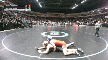 5A 175 lbs Quarterfinal - Mateo Montoya, Las Cruces vs Greyson Cook, Piedra Vista