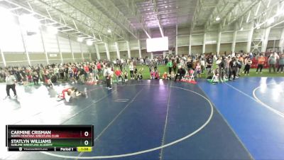 80 lbs 3rd Place Match - Carmine Crisman, North Montana Wrestling Club vs Statlyn Williams, Sublime Wrestling Academy