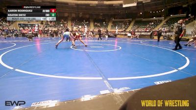 110 lbs 3rd Place - Aaron Rodriguez, Jflo Trained vs Keaton Dietz, Cowboy Wrestling Club