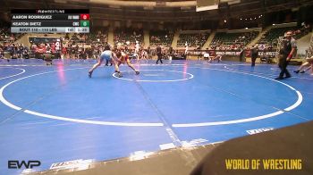110 lbs 3rd Place - Aaron Rodriguez, Jflo Trained vs Keaton Dietz, Cowboy Wrestling Club