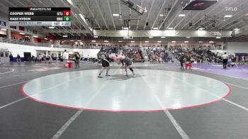 285 lbs Champ. Round 2 - Cooper Webb, Ottawa University vs Kazz Hyson, Graceland University