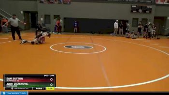 134 lbs Semifinal - Sam Sutton, Homewood HS vs Josh Draskovic, Scottsboro