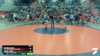 138 lbs Quarterfinal - David Cook, Crossroads Wrestling vs Jacob Lucas, Blackman Freestyle And Greco