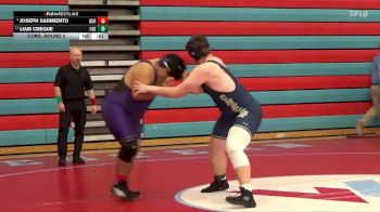 285 lbs Cons. Round 2 - Liam Creque, Cheyenne vs Joseph Sarmiento, Durango