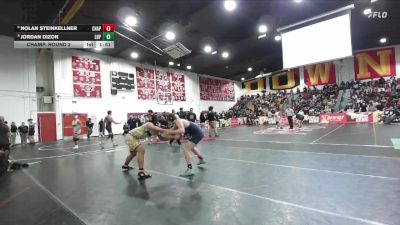 190 lbs Champ. Round 2 - Nolan Steinkellner, Chaparral vs Jordan Dizon, Long Beach Poly