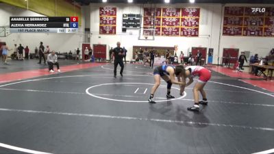 120 lbs 1st Place Match - Alexia Hernandez, Beat The Streets LA vs Anabelle Serratos, Santa Ana