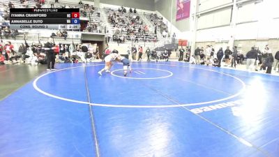 U20 Women - 59 lbs Cons. Round 2 - Iyanna Crawford, NC vs Annabelle Suto, WA