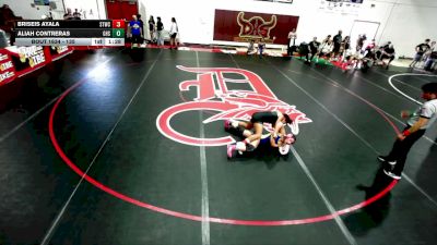 135 lbs Round 4 - Briseis Ayala, Los Bandidos Wrestling Club vs Aliah Contreras, Gahr High School