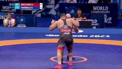 130 kg 1/4 Final - Amin Mirzazadeh, Iran vs Romas Fridrikas, Lithuania