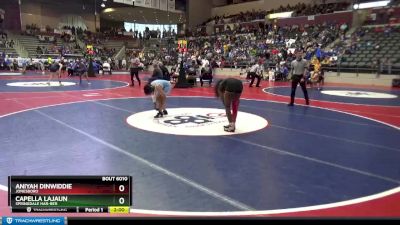 6A 120 lbs Quarterfinal - Aniyah Dinwiddie, Jonesboro vs Capella LaJaun, Springdale Har-Ber