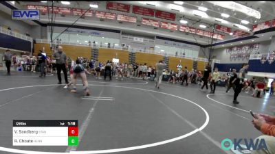 126 lbs Semifinal - Vance Sandberg, Standfast OKC vs Rogan Choate, Hennessey Takedown Club