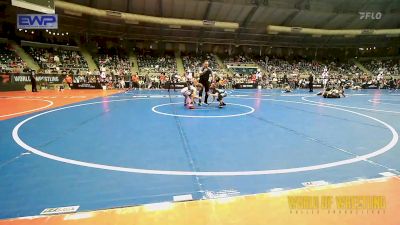 64 lbs Consi Of 8 #1 - Braydon Lopez, Proving Grounds Wrestling vs Russell Maloney, Steel Valley Renegades