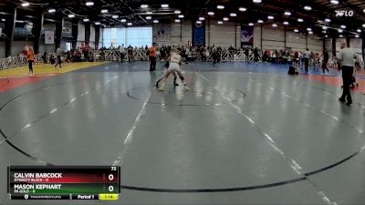 72 lbs Rd# 9- 2:15pm Saturday Final Pool - Calvin Babcock, Dynasty Black vs Mason Kephart, PA Gold