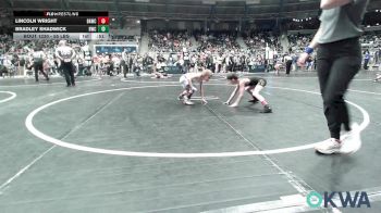55 lbs Round Of 16 - Lincoln Wright, Broken Arrow Wrestling Club vs Bradley Shadwick, Berryhill Wrestling Club