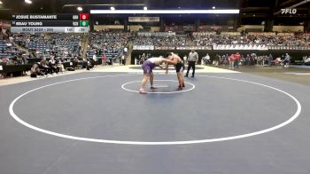 285 lbs Cons. Round 1 - Josue Bustamante, Great Bend HS vs Beau Young, Valley Center HS