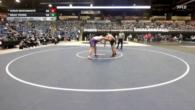 285 lbs Cons. Round 1 - Josue Bustamante, Great Bend HS vs Beau Young, Valley Center HS